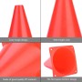 Alomejor 6pcs 18cm Conos Deportivos Conos de Entrenamiento de fútbol Marcador Tráfico Cono