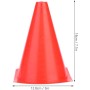 Alomejor 6pcs 18cm Conos Deportivos Conos de Entrenamiento de fútbol Marcador Tráfico Cono