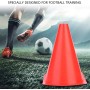 Alomejor 6pcs 18cm Conos Deportivos Conos de Entrenamiento de fútbol Marcador Tráfico Cono