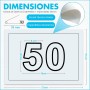 VERY IMPORTANT RUNNER - Dorsal Running Numerado con Imperdibles 26mm - 21x15cm - Dorsales de Papel Pretex 90gr para Carreras -
