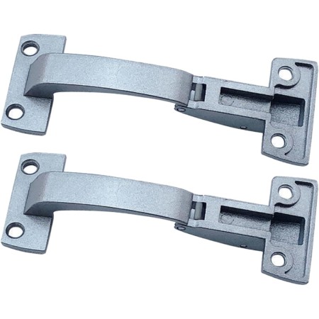CNANRNANC Bisagras de puerta plegables de aleación de zinc para muebles, armarios, armarios, armarios, 124 x 50 mm, diseño de