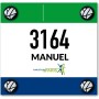 Shapeheart, Porta Dorsal Running magnético, Portadorsal Carrera, Imanes para Dorsales de Running, Trail, Bici, 4 Parejas,