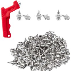 Clavos Atletismo 6mm,50 Piezas de Clavos para Zapatos de Atletismo,Viene con un Removedor de Grapas para Entrenamiento Atlético,