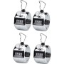 YANGWEN 4PCS Contador Manual Mecanico, 4 Dígitos Contador Manual Digital,Contador de Clics Mecánico con Anillo de Metal para