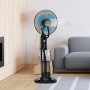 Jocca - Portable Folding Fan with Remote Control and 7200mAh Battery, 3 Speeds, Adjustable Height 36-97.5 cm, USB Rechargeable,