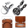 Fanmitrk Bisagras de asiento de inodoro de aleación de zinc, bisagra de tapa de inodoro con tornillos accesorios