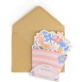 Mr.Wonderful - Postal ramo de flores - You deserve an entire garden. Mum, I love you! - Postal en 3 dimensiones que simula un