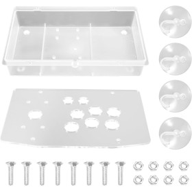 Asyduey Panel Acrílico para Joystick de Arcade DIY para Máquina de Juegos de Arcade. Se Puede Instalar un Botón de Joystick para