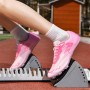 sekiueo Zapatillas De Atletismo con Clavos para Hombre Ligeras para Carreras De Velocidad Saltos Y Niños Y Niñas