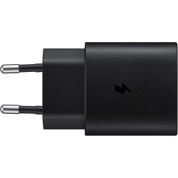 Samsung - Cargador USB C, Adaptador de Corriente de 25 W, ultrarrápido, Adaptador USB C a USB, Cargador Samsung de Carga rápida,