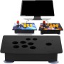 Lazmin Acrylic Joystick Panel, Black DIY Acrylic Panel and Slanted Cases Replacement Set for Game