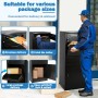 Buzón para exteriores, caja grande para paquetes con cerradura de combinación, buzón de acero inoxidable con función impermeable