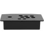 Lazmin Acrylic Joystick Panel, Black DIY Acrylic Panel and Slanted Cases Replacement Set for Game