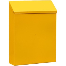 Buzón rústico de montaje en pared con bloqueo seguro, buzón de hierro antirrobo y caja de sugerencias decorativa, fácil de