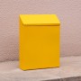Buzón rústico de montaje en pared con bloqueo seguro, buzón de hierro antirrobo y caja de sugerencias decorativa, fácil de