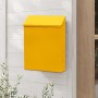 Buzón rústico de montaje en pared con bloqueo seguro, buzón de hierro antirrobo y caja de sugerencias decorativa, fácil de