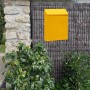 Buzón rústico de montaje en pared con bloqueo seguro, buzón de hierro antirrobo y caja de sugerencias decorativa, fácil de