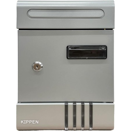 Kippen 10006LS - Buzón Modelo House de Color Plateado. Dimensiones: 290x200x65mm.