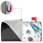 Funda magnética para buzón de correo con estampado de cohetes de dibujos animados, protector de buzón, resistente a la