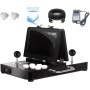 WYGaming Arcade Machine 10 Inch X2 Mini Portable Arcade Game Console with Two Screens with a Locked Metal Shell, Can Load 8200