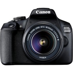 Canon EOS 2000D + Lente EF-S 18-55mm III - Cámara DSLR fácil de Usar con una Lente versátil, Ideal para Retratos y paisajes