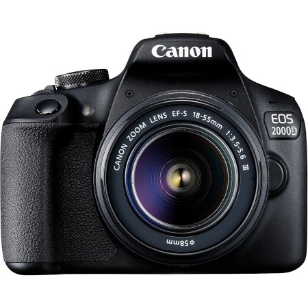 Canon EOS 2000D + Lente EF-S 18-55mm III - Cámara DSLR fácil de Usar con una Lente versátil, Ideal para Retratos y paisajes
