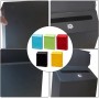 Jotekonoby Buzón de correos, buzón de correo, buzón con cerradura de 2 llaves, buzón resistente a la intemperie, fácil de