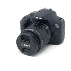Canon Cámara réflex digital EOS 2000D APS-C con objetivo EF-S de 18-55mm | 24,1 megapíxeles, pantalla LCD fija de 3 pulgadas,