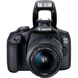 Canon EOS 2000D más EF-S 18-55mm f/3.5-5.6 IS II Juego de cámara SLR 24,1 MP CMOS 6000 x 4000 Pixeles Negro - Cámara Digital