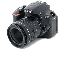 Nikon D5500- Cámara réflex digital de 24.2 Mp (pantalla 3.2", estabilizador óptico, grabación de vídeo Full HD), color negro -