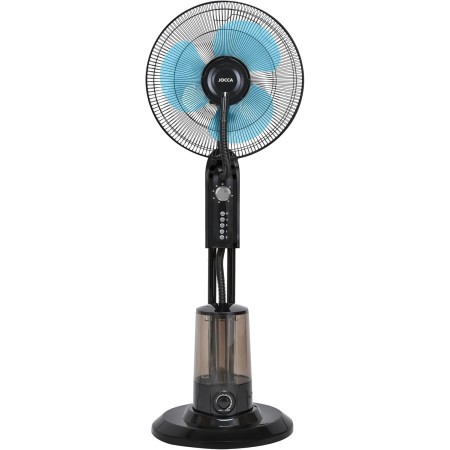Jocca - Portable Folding Fan with Remote Control and 7200mAh Battery, 3 Speeds, Adjustable Height 36-97.5 cm, USB Rechargeable,