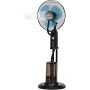 Jocca - Portable Folding Fan with Remote Control and 7200mAh Battery, 3 Speeds, Adjustable Height 36-97.5 cm, USB Rechargeable,