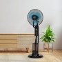 Jocca - Portable Folding Fan with Remote Control and 7200mAh Battery, 3 Speeds, Adjustable Height 36-97.5 cm, USB Rechargeable,