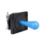 EG Starts American Style Arcade Competition 8 Way Switchable 2 Pin Bat Control Lever Elliptical Handle 0.187 Inch (4.8mm) 8-Way