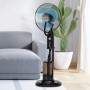 Jocca - Portable Folding Fan with Remote Control and 7200mAh Battery, 3 Speeds, Adjustable Height 36-97.5 cm, USB Rechargeable,