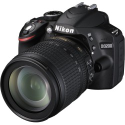 Nikon D3200 - Cámara réflex Digital de 24 MP (Pantalla 2.9", estabilizador, vídeo Full HD), Color Negro - Kit con Objetivo AF-S