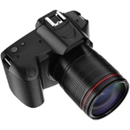 Mejora tu fotografía con la cámara réflex digital D5 con cámaras duales y zoom de 16X para fotos impresionantes (negro)