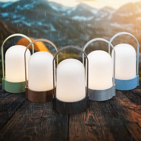 Briloner - Lámpara de mesa LED inalámbrica IP44, táctil, regulable, batería reemplazable, lámpara de noche, lectura, LED,