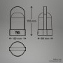 Briloner - Lámpara de mesa LED inalámbrica IP44, táctil, regulable, batería reemplazable, lámpara de noche, lectura, LED,