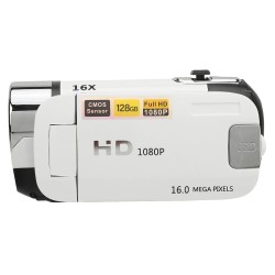 Focket Cámara de Video, D90 1080p 16MP Vidugo de Video Digital Handheld, Videocámara Giratoria de 2.4 Pulgadas Registros de