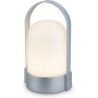 Briloner - Lámpara de mesa LED inalámbrica IP44, táctil, regulable, batería reemplazable, lámpara de noche, lectura, LED,