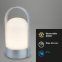 Briloner - Lámpara de mesa LED inalámbrica IP44, táctil, regulable, batería reemplazable, lámpara de noche, lectura, LED,