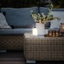 Briloner - Lámpara de mesa LED inalámbrica IP44, táctil, regulable, batería reemplazable, lámpara de noche, lectura, LED,