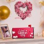 Valentine's Day Mailbox Covers, Impermeable Mail Drop Protection, 20,87 x 18,11 in Colorful Heart Design, Decorative Postbox