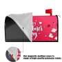 Valentine's Day Mailbox Covers, Impermeable Mail Drop Protection, 20,87 x 18,11 in Colorful Heart Design, Decorative Postbox