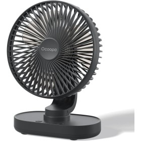 OCOOPA Silent USB Fan, 16cm Oscillating Desktop Fan with Rechargeable Battery 4000mAh, Portable, 4 Speeds for Home, Kitchen,