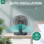 OCOOPA Silent USB Fan, 16cm Oscillating Desktop Fan with Rechargeable Battery 4000mAh, Portable, 4 Speeds for Home, Kitchen,