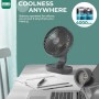 OCOOPA Silent USB Fan, 16cm Oscillating Desktop Fan with Rechargeable Battery 4000mAh, Portable, 4 Speeds for Home, Kitchen,