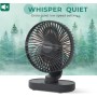 OCOOPA Silent USB Fan, 16cm Oscillating Desktop Fan with Rechargeable Battery 4000mAh, Portable, 4 Speeds for Home, Kitchen,