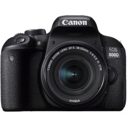 Canon EOS 800D - Cámara RÉFLEX de 24.2 MP (Pantalla táctil de 3.0'', NFC, Dual Pixel CMOS AF, Bluetooth,45 Puntos AF, 6 fps,